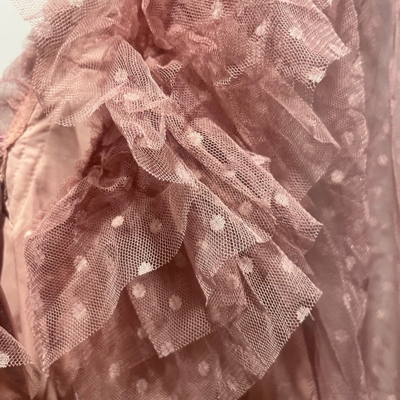 Simple Pink Ruffled Wedding Dress - Picture 10 of 10